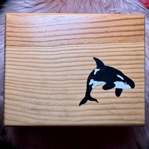 Orca Design Wooden Recipe Box